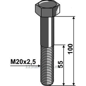 Bolt - 10.9 - M20x2,5x100mm - Lemken