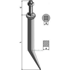 Harvetand av boronstål - 200mm
