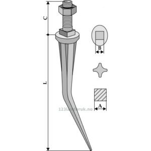 Harvetand - 240mm