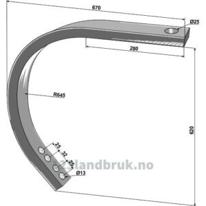 Tind 50x32 - 620mm