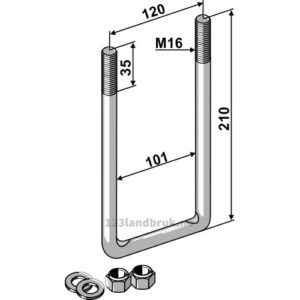 U-bolt M16 - Kverneland