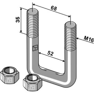 Alternative view of U-bolt M16