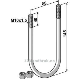 U-bolt - M10x1,5mm