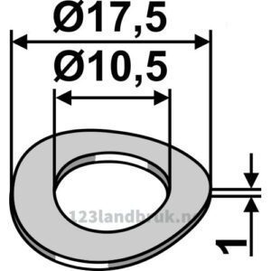 Sprengskive - Ø10,5mm