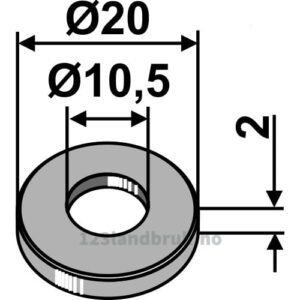 Skive - Ø10,5mm - Köckerling