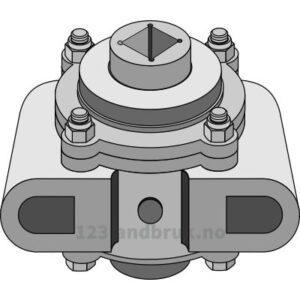 Lagerhus compl. uten flens