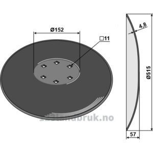 Skål - Ø515x4,8mm - Kuhn