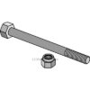 M10x120 bolt med mutter