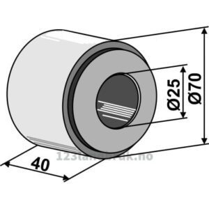 Trelager - Ø25mm