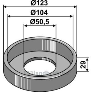 Deksel Ø123 - Frost, Kverneland