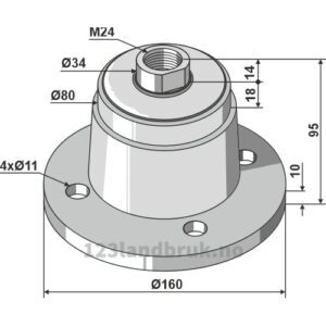 Lager - Ø120mm - Amazone