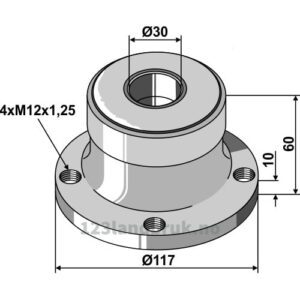 Lager til Skålharv Flens:Ø117 - Ø117mm - Väderstad