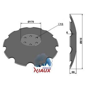 Skål - Ø610mm - Lemken, Lemken Rubin
