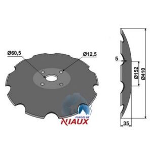 Skål - Ø410x5mm - Niaux