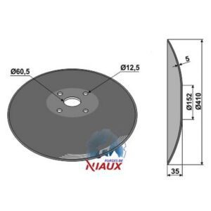 Skål - Ø410x5mm - Niaux