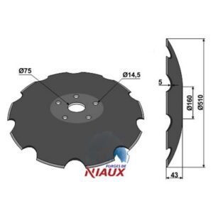 Skål - Ø510x5mm - Niaux