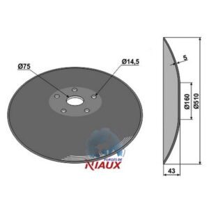 Skål - Ø510x5mm - Niaux