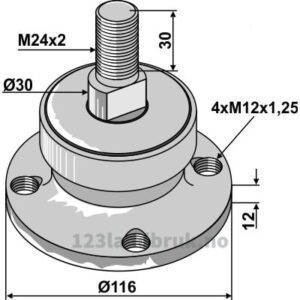 Lager Ø30xØ116 - Ø98mm - Rabe
