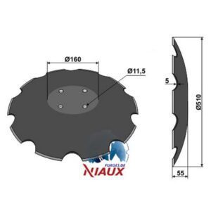 Skål - Ø510x5mm - Amazone