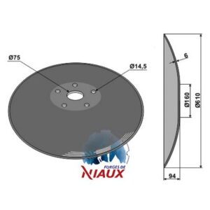Skål - Ø610x6mm - Niaux