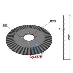 Rulleskjær - Ø430x4mm - Great Plains, Niaux