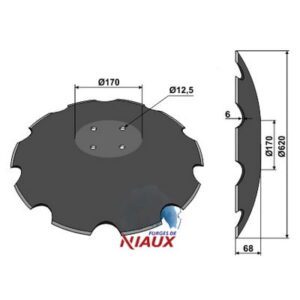 Skål - Ø620x6mm - Köckerling, Niaux