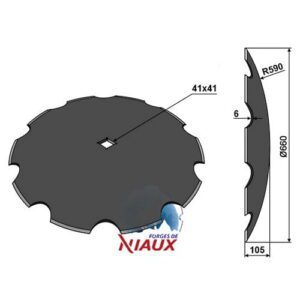 Skål - Ø660x6mm - Huard, Kuhn
