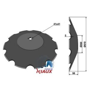 Skål - Ø610x5mm - Niaux