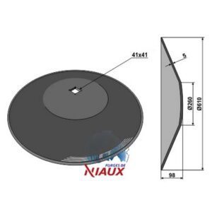 Skål - Ø610x5mm - Niaux