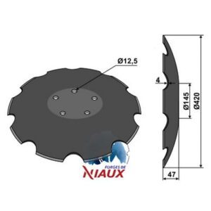 Skål - Ø420x4mm - Farmet