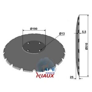 Skål - 510mm - Vogel u. Noot