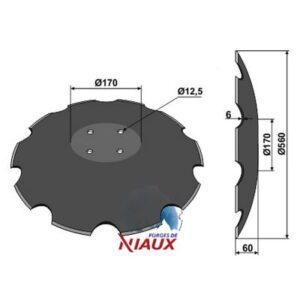 Skål - Ø560x6mm - Farmet, Niaux