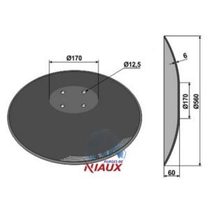Skål - Ø560x6mm - Niaux