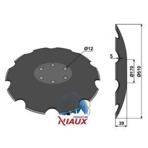 Skål - Ø510mm - Vogel u. Noot