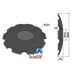 Skål - Ø500x4,8mm - Niaux