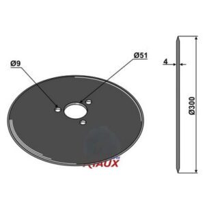 Rulleskjær - Ø300x4mm - Niaux