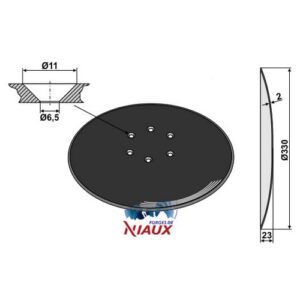 Skål - Ø330x2mm - Fiona