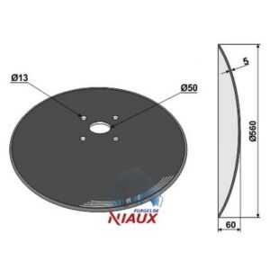 Skål - Ø560x5mm - Niaux, Schreiber