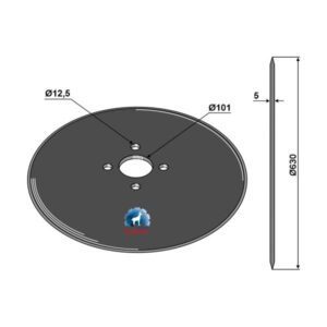 Rulleskjær - Ø630x5mm - KET Weimar, Niaux