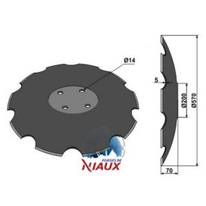 Skål - Ø570x5mm - Niaux