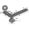 Nav med arm senter - Ø100mm - Becker, Niaux