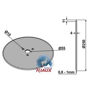 Rulleskjær - Ø250x4mm - Niaux