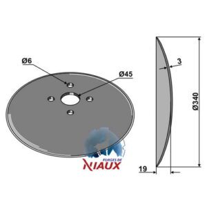 Skål - Ø340x3mm - Tume