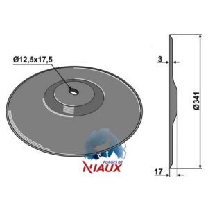 Skål - Ø341x3mm - John Deere