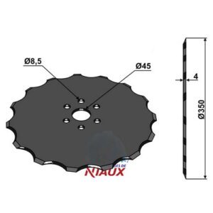 Rulleskjær - Ø350x5mm - Accord