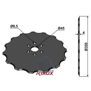 Rulleskjær - Ø350x4mm - Accord