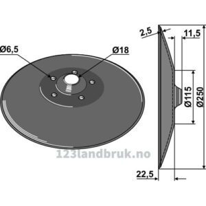 Skål - Ø250x2,5mm - Kuhn