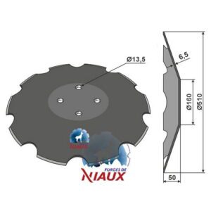 Skål - Ø510x6,5mm - John Deere