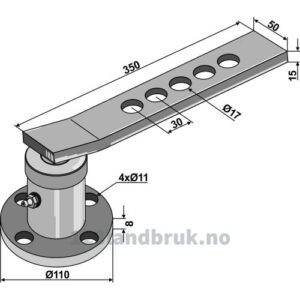 Nav med beslag - Ø86mm - Niaux
