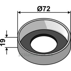 Beskyttelseslokk Ø72 - Ø72mm